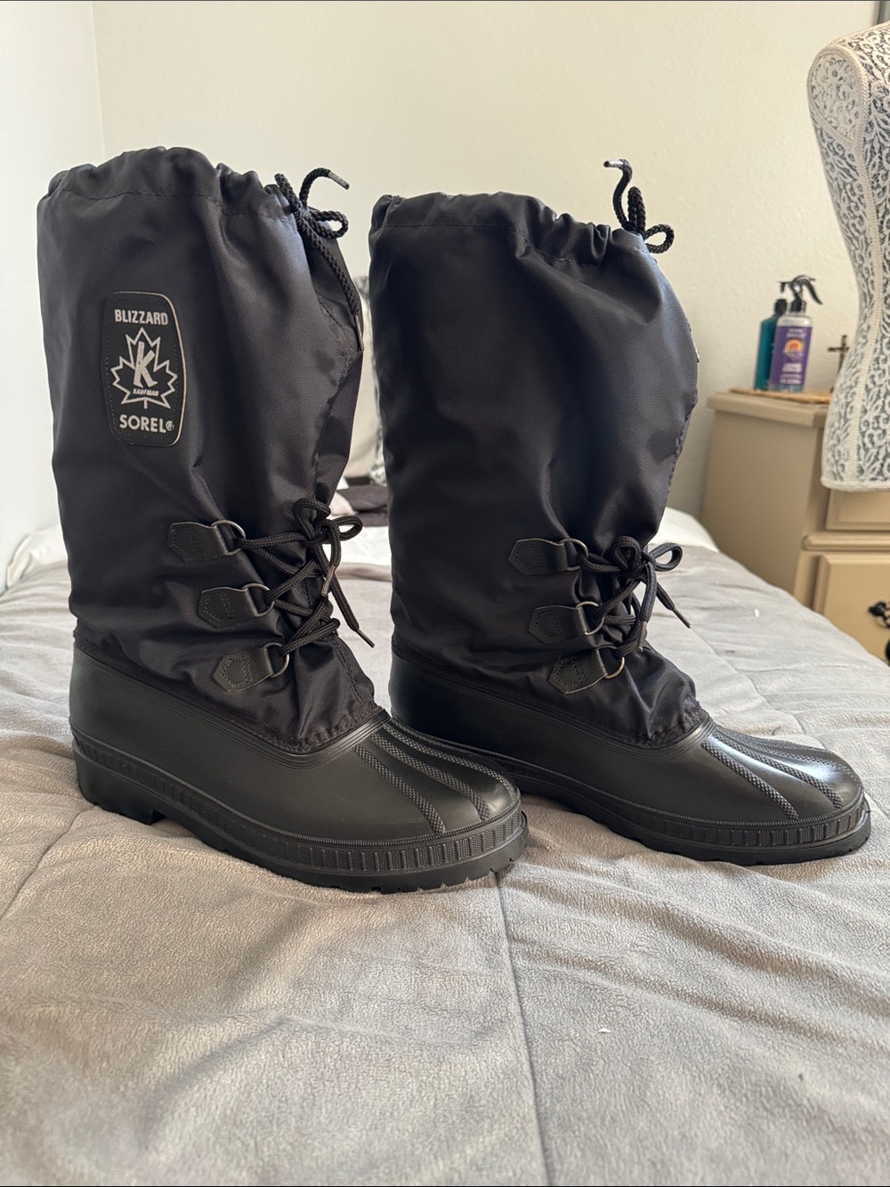 Sorel Blizzard Kaufman waterproof insulated Snow Boots in Black Sz 11M